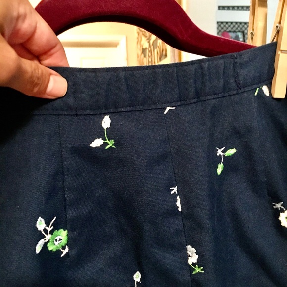 Vintage Gordon of Philadelphia Blue Floral skirt S - Picture 9 of 15